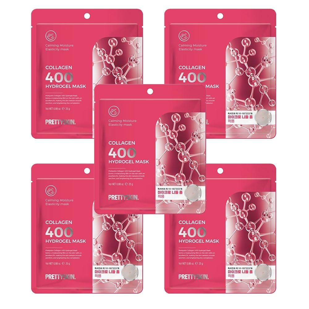 10枚　プリティスキンCOLLAGEN 400 HYDROGEL MASK PRETTYSKIN COLLAGEN 400 HYDROGEL MASK